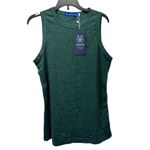 IRISGOD Women's Casual Athletic High Neck Sleeveless Tank Top Green Medium
